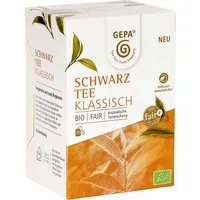 gepa GEPA Schwarzer Bio-Tee Klassisch, 20 x 2 g – Produktbild 1 von 1