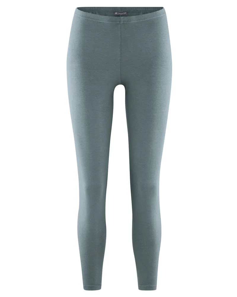 HempAge Hempage Damen vegan Lange Basic Leggings In Titan, Grau, – Produktbild 1 von 2