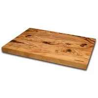 NATUREHOME NATUREHOME Olivenholz Schneidebrett 25x15 cm – Frühstücksbrett aus massivem Holz, handgefertigt, nachhaltig, mediterranes Servierbrett & Brotzeitbrett – Produktbild 1 von 1