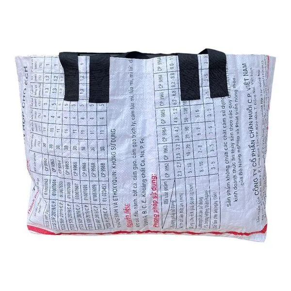 Beadbags Beadbags Große Einkaufstasche Ri42 recycelter Reissack, Weiss, – Produktbild 2 von 4