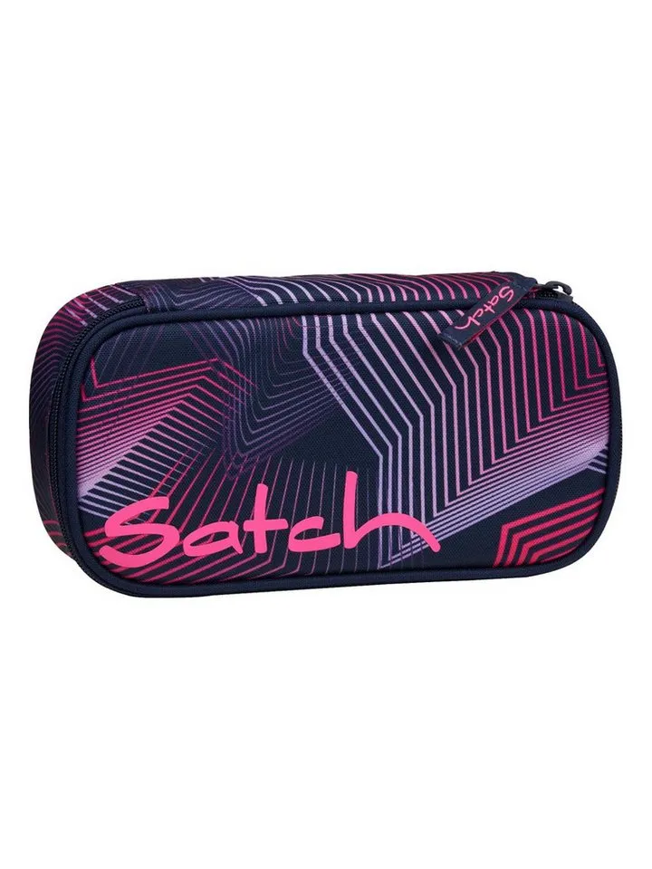 Satch Satch Federmäppchen Schlamperbox, (1-tlg), inklusive Geodreieck und Stundenplan, Blau, – Produktbild 2 von 8