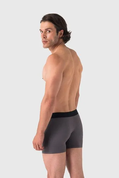 Barrio 13 Barrio 13 Herren Boxershorts 5er Pack aus Baumwolle, 3x schwarz + 2x grau, – Produktbild 3 von 4
