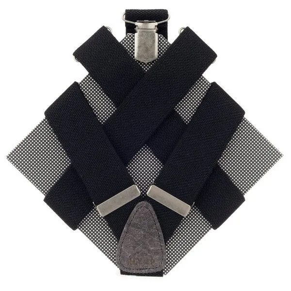 klYmp klYmp Hosenträger 'basic' uni vegan, Schwarz, – Produktbild 1 von 4