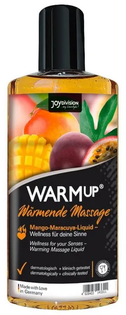 Joydivision Toys Gleit- & Massageöl Warm-up wärmendes Massageöl Mango Maracuja, Wärmender Effekt – Produktbild 1 von 1