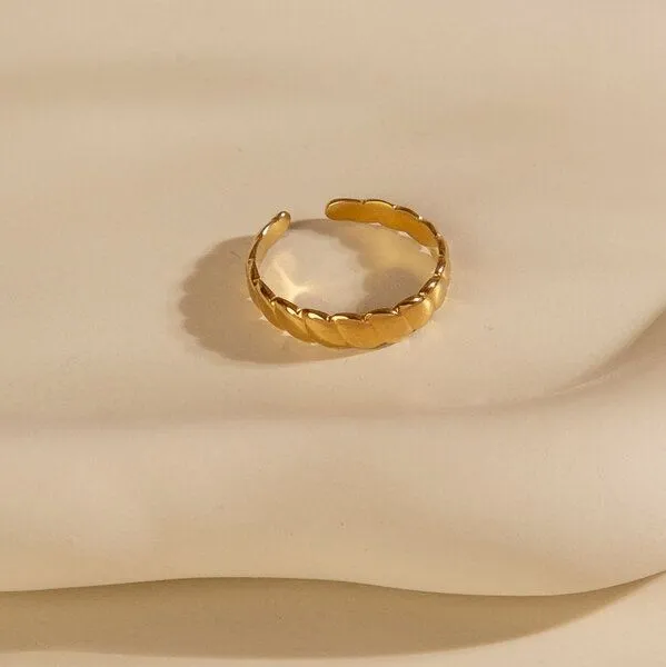 ELEKTROPULLI Größenverstellbarer Ring von Elektropulli, Gold, – Produktbild 8 von 8