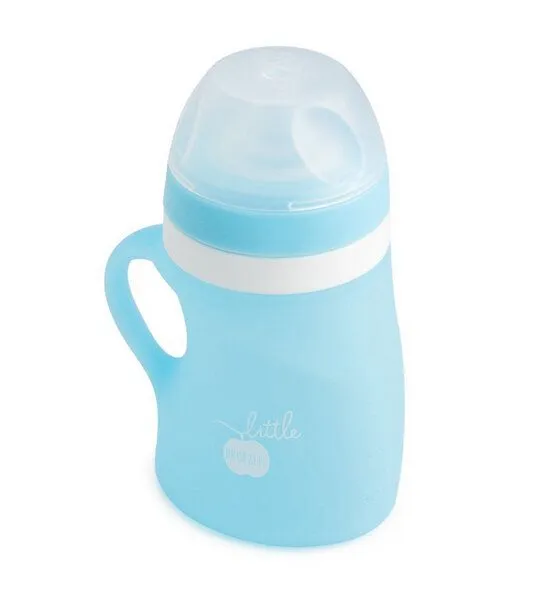 Brotzeit Brotzeit Quetsch Me, Quetschbeutel Quetschie aus Silikon 150ml 6+, Blau, – Produktbild 3 von 3