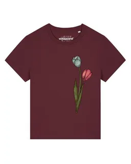watapparel watapparel T-Shirt Frauen Blume in Wasserfarbe 05 – Produktbild 1 von 1