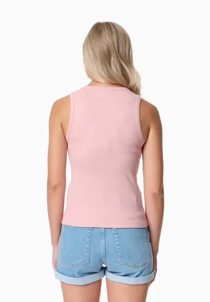 ORGANICATION ORGANICATION SOFFIA | Rib Top aus Bio-Baumwolle, Light rose, – Produktbild 4 von 4