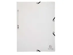 Exacompta 25 Exacompta Sammelmappen, Colorspan-Karton, 400 g/m², DIN A4, 3 Klappen, weiß – Produktbild 1 von 1