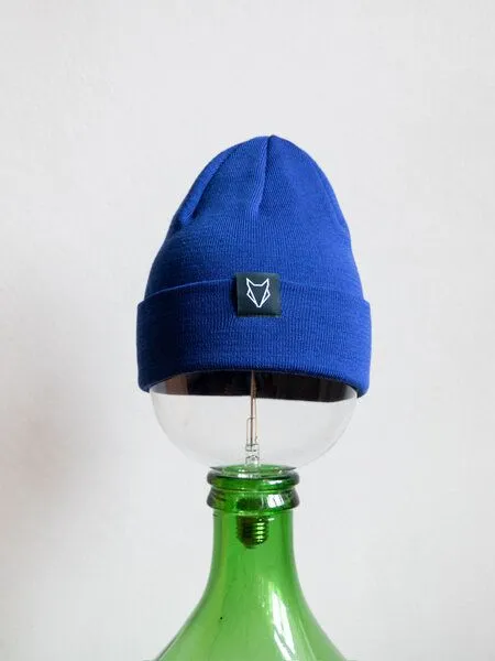 VEROIKON VEROIKON Merino-Beanies Fuchsbau, Royalblau, – Produktbild 1 von 1