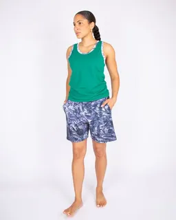 ÆVRIL ÆVRIL Unisex Tanktop // Tobiume Print, Emerald // Bio-Baumwolle – Produktbild 1 von 1