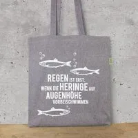 Bow Hummingbird Bow & Hummingbird Baumwoll-Beutel "Regen ist..." – Produktbild 1 von 1