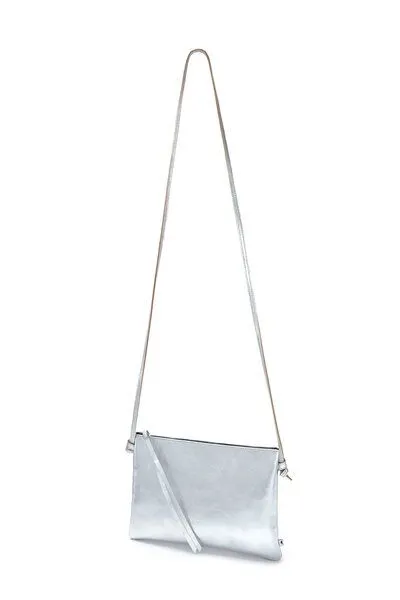 ELEKTROPULLI Elektropulli Lederhandtasche LILLY, Silber, – Produktbild 3 von 4