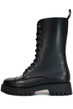 Will's Vegan Store Will's Vegan Store Damen vegan Track Sole 10 Eye Boots Schwarz – Produktbild 1 von 1