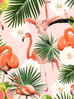 Photocircle Photocircle Poster / Leinwandbild - Flamingo Guava – Produktbild 1 von 1