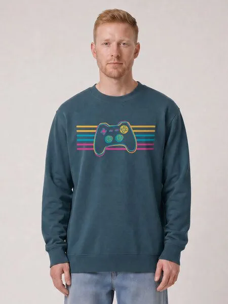 watapparel watapparel Sweatshirt Unisex Retro Joystick, Stargazer, – Produktbild 2 von 2