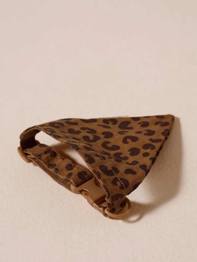 Vertbaudet Bandana-Hundehalsband FAMILY, Braun bedruckt, – Produktbild 2 von 4