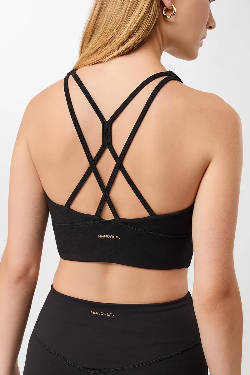mandala MANDALA Damen vegan Bh New Studio Schwarz, Schwarz, – Produktbild 3 von 3