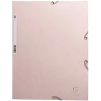 Exacompta 25 Exacompta Sammelmappen "Skandi", 400 g/m², DIN A4, Gummizug, 3 Klappen, nude – Produktbild 1 von 1