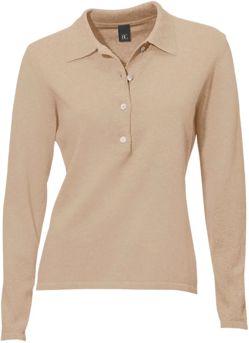 heine Polopullover beige, Beige, – Produktbild 2 von 2