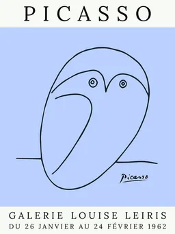 Photocircle Photocircle Poster / Leinwandbild - Picasso Eule – violett – Produktbild 1 von 1