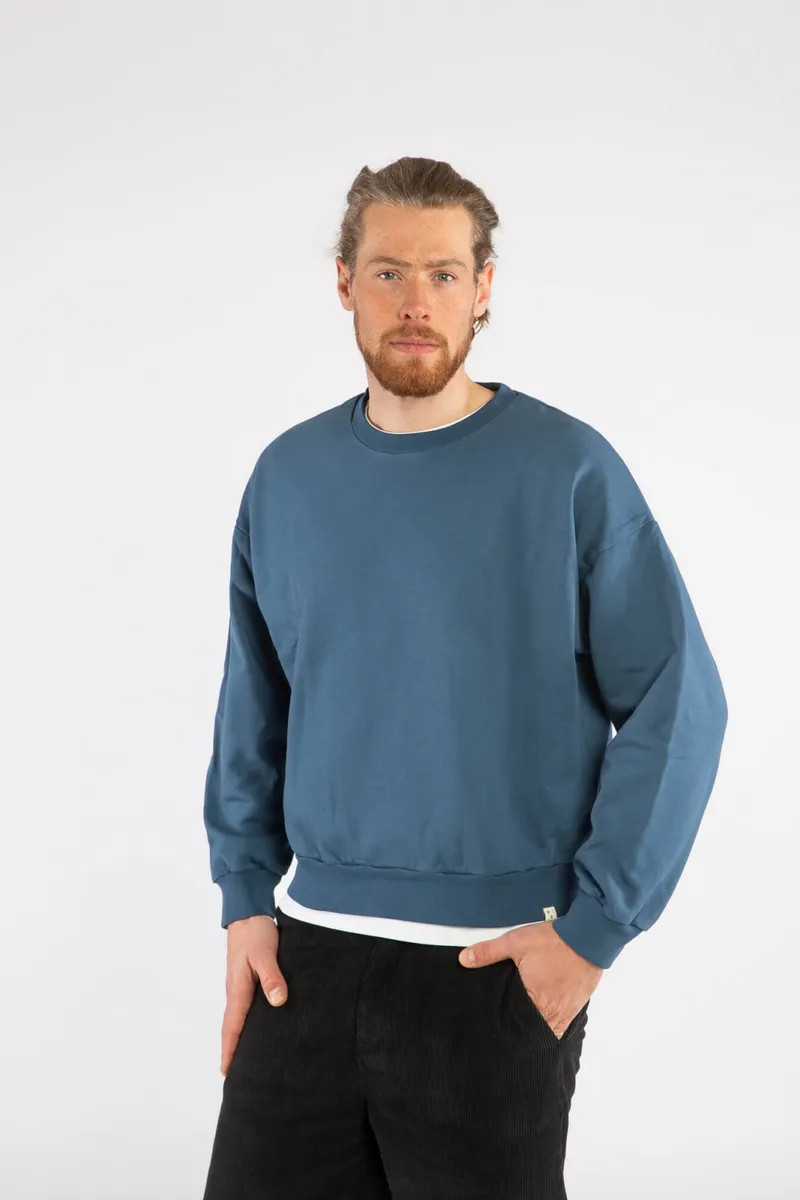 MATONA MATONA Herren vegan Sweatshirt Segel Blau, Dunkelblau, – Produktbild 2 von 2