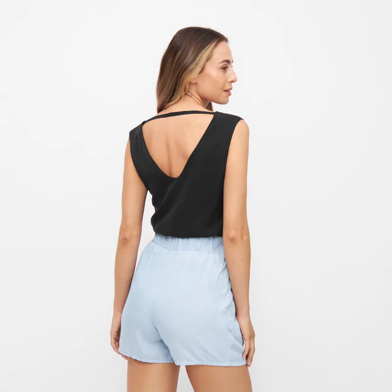 WiDDA WiDDA Damen vegan Bluse Nena Schwarz, Schwarz, – Produktbild 1 von 2