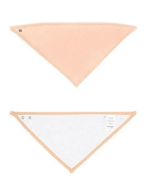Babybugz Babybugz Baby Lätzchen Spucktuch beidseitig tragbar Vegan, White/powder pink, – Produktbild 4 von 4
