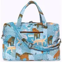 KIKOONI KIKOONI handgefertigte große Reisetasche " TRAVELER BAG ", Lucky leo blue, – Produktbild 1 von 1