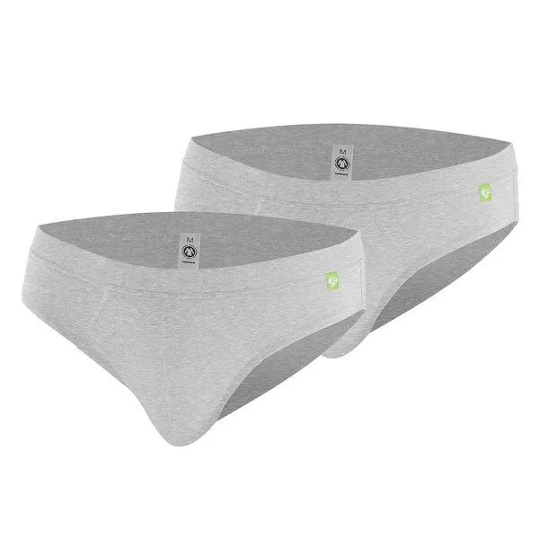 kleiderhelden kleiderhelden QuickSlip 2er Pack Unterhose, 2x grau, – Produktbild 1 von 4