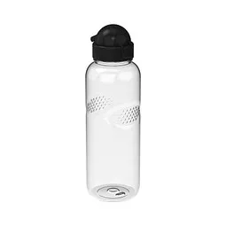 elasto elasto Trinkflasche Carve Junior, 700 ml, RENEW, Schwarz / transparent, – Produktbild 1 von 1