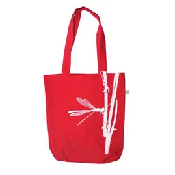 HANDGEDRUCKT HANDGEDRUCKT "Frühe Adonislibelle" Shopper aus BAUMWOLLE kbA – Produktbild 1 von 1