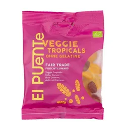 El Puente El Puente Veggie Tropicals - Bio-Fruchtgummi ohne Gelatine | Fair Trade | Bio-zertifiziert | Vegan | Glutenfrei – Produktbild 1 von 1