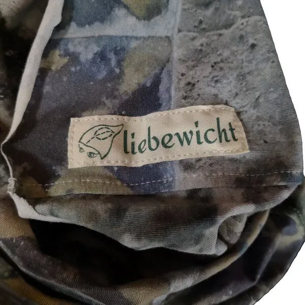 liebewicht liebewicht Multifunktions Loop "Hildegard 51" grau/bunt bedruckt bio – Produktbild 5 von 8