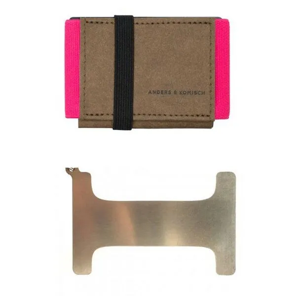 ANDERS & KOMISCH ANDERS & KOMISCH Kleines Portemonnaie mit Schlüsselanhänger für 1-3 Schlüssel, Pink, – Produktbild 2 von 5