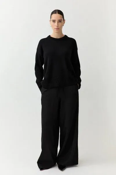 The Slow Label The Slow Label Pullover aus Merinowolle, Black (schwarz), – Produktbild 1 von 3