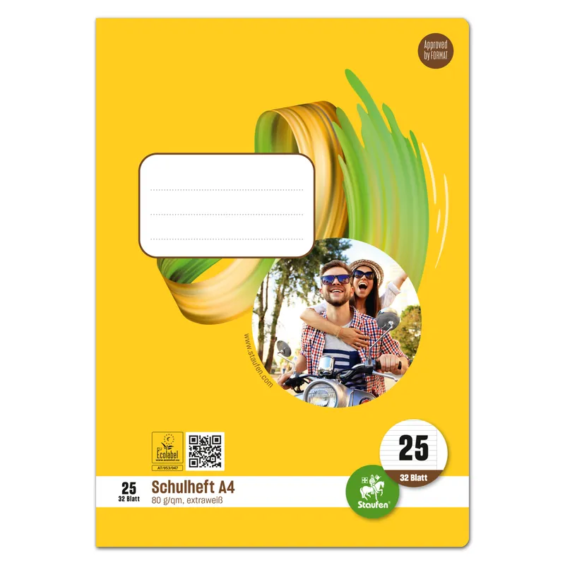 Staufen Staufen Schulheft Style DIN A4 liniert mit Rand Lineatur 25 32 Bl. – Produktbild 1 von 2
