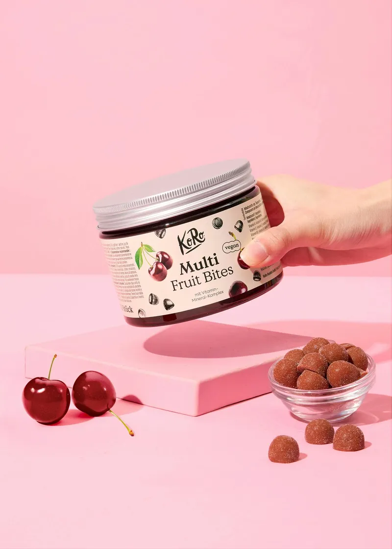 KoRo Multi Fruit Bites mit Vitamin-Mineral-Komplex 120 Stück – Produktbild 3 von 5