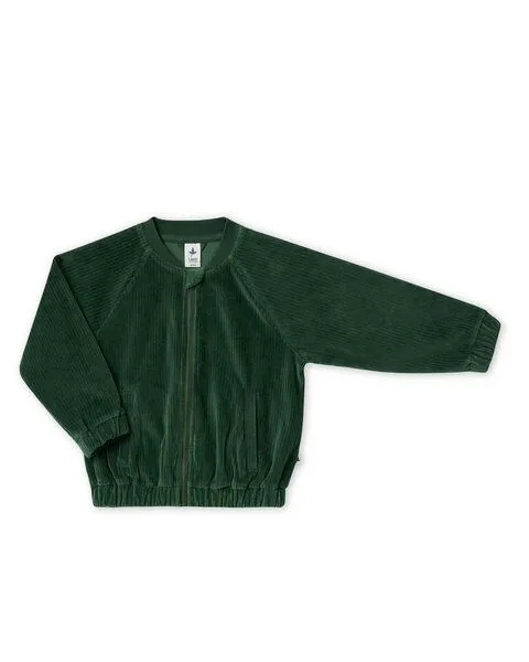 Leela Cotton Leela Cotton Kinder Cord Jacke Baseballjacke Bio Baumwolle, Tannennadel, – Produktbild 1 von 2