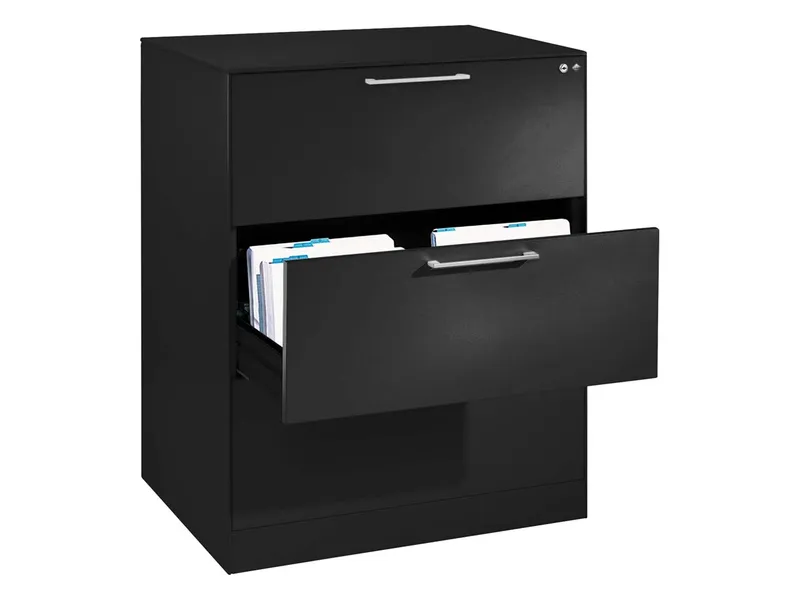 Schubladenschrank "CONTACT", LEER, Höhe 101 cm (BxT) 80 x 43,5, mit 3 Schubladen – Produktbild 2 von 2