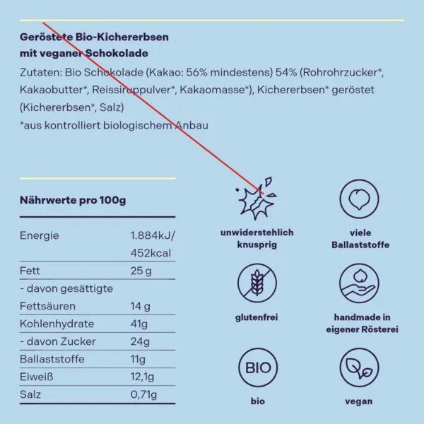 Hülsenreich Bio Choco Knuspies hell – Produktbild 3 von 4