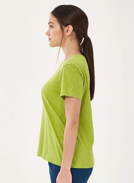 ORGANICATION ORGANICATION T-Shirt aus Bio-Baumwolle mit Blume-Print, Meadow green, – Produktbild 3 von 4