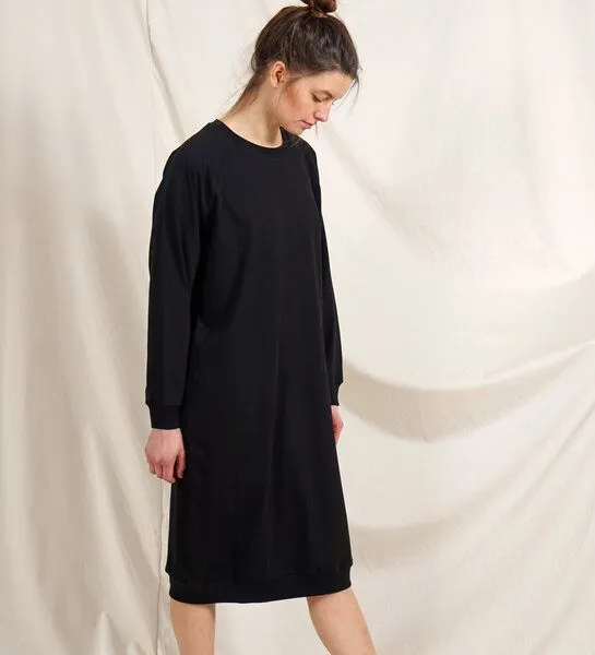 Lena Schokolade Lena Schokolade Long Pulli Dress aus Bio-Baumwolle, Schwarz, – Produktbild 6 von 8