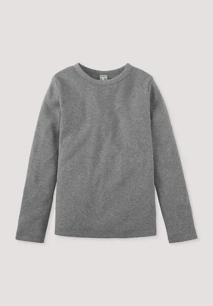 hessnatur hessnatur Rib Shirt aus Bio-Baumwolle, Grau, – Produktbild 1 von 1