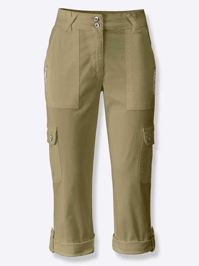heine Cargohose, Oliv, – Produktbild 1 von 2