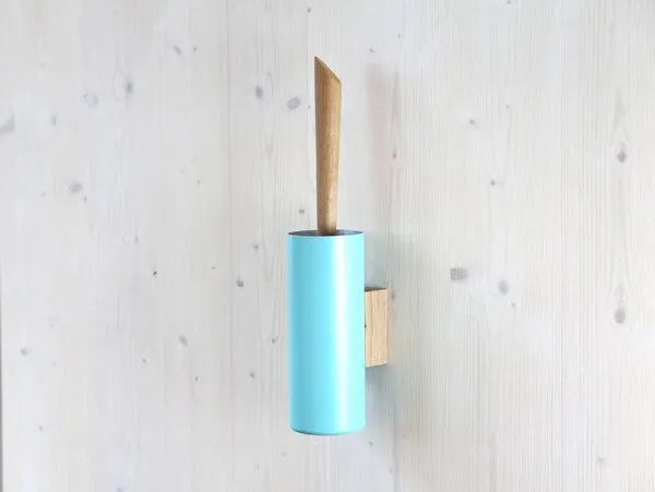 werkvoll by Lena Peter werkvoll by Lena Peter Holz Wand WC-Bürste FIRE, Türkis, – Produktbild 2 von 4