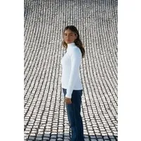 SALZWASSER SOFO – Rib Longsleeve (Damen) aus Bio-Baumwolle (GOTS) von SALZWASSER, Weiss, – Produktbild 1 von 1