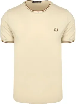 Fred Perry Fred Perry Twin Tipped T-Shirt Beige Z53 - Größe XL – Produktbild 1 von 1