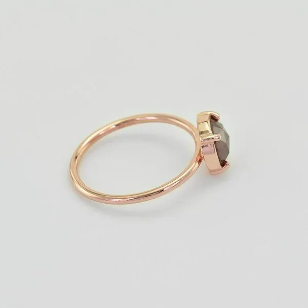 Eppi Eppi Goldener Ring mit Diamant im Rosenschliff Vertius – Produktbild 3 von 4