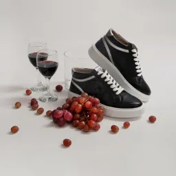 AGAZI AGAZI Damen vegan Sneaker Blanka Schwarz – Produktbild 1 von 1